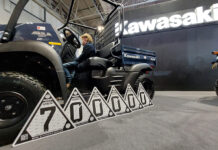 CESAR Scheme marks machinery milestone Kawasaki machine with 700,000 number representing CESAR Scheme milestone