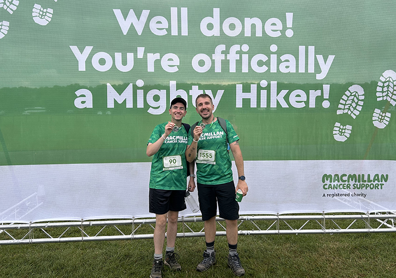 Matthew Barnett, marketing and communications specialist, undertook the Mighty Hike