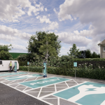 ‘Unique’ financing model drives North Lanarkshire fleet electrification project Artist Impression of EV infrastructure in Bellshill