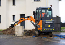 Develon unveils new electric mini-excavator Develon electric mini-excavator