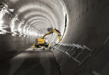 The race to develop electric-powered machinery Demolition equipment on tunnelling project