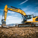 Leica and Liebherr expand factory-integrated machine control collaboration Liebherr excavator on construction site