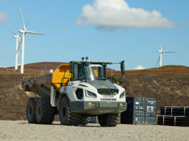How Scottish projects are shaping rental trends for heavy kit A Liebherr ADT working on energy infrastructure project