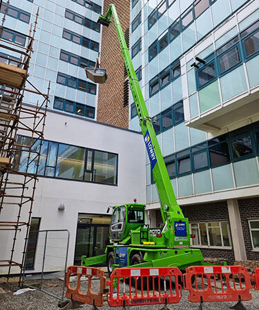 Merlo telehandler on construction project