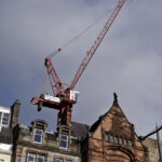 Complex works lay strong foundations for crane installation in Edinburgh city centre Crane in Edinburgh city centre