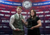 SPOA crowns top apprentices at annual dinner Sam Griffin and Kate Macleod with their apprentice of the year awards