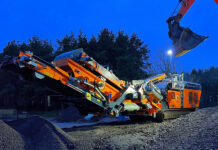 Portafill equipment helps boost recycling efficiency in Fife Floodlit Portafill machine