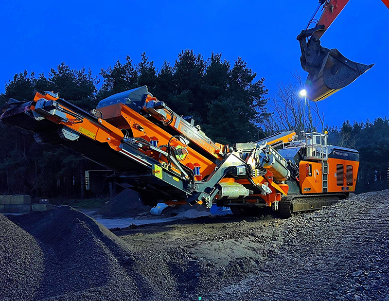 Floodlit Portafill machine