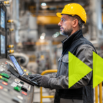 ABAX to demonstrate latest digital innovations at ScotPlant 2026 Construction worker using digital tools to track fleet