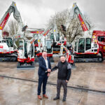 Buckhurst agrees landmark haul of Takeuchi machines John Walsh (chairman, Buckhurst) and Jason Periam (head of sales, Takeuchi UK)