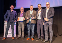 Scottish firm honoured at Develon dealer conference in Rome Gordons team with award