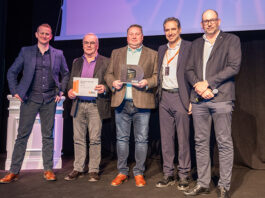 Scottish firm honoured at Develon dealer conference in Rome Gordons team with award