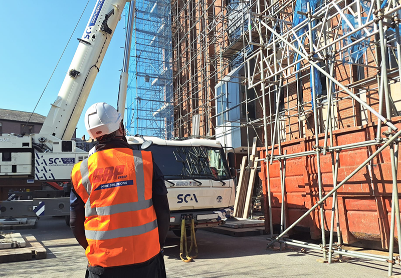 Image depicting construction lifting services