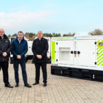 Dawsongroup buys world’s first JCB hydrogen-powered generator L-R: David Phipps (head of power generation, Watling JCB); Paul Ridley (MD, Dawsongroup); and Paul Mabey (major accounts manager, JCB)