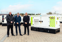 Dawsongroup buys world’s first JCB hydrogen-powered generator L-R: David Phipps (head of power generation, Watling JCB); Paul Ridley (MD, Dawsongroup); and Paul Mabey (major accounts manager, JCB)
