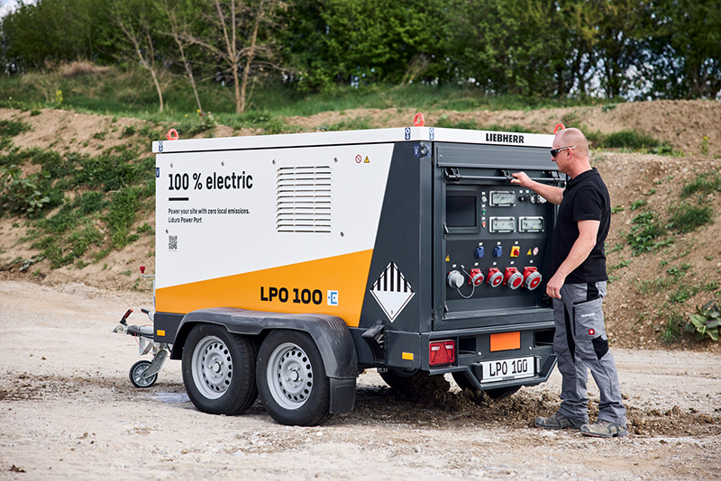 Liebherr's LPO 100 portable battery solution