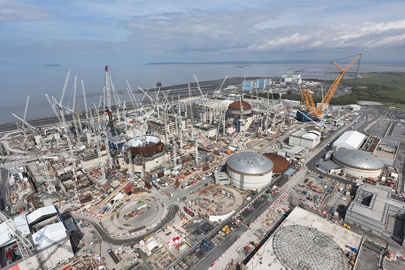Nuclear new build is one example where the civil construction and ECI workforce work alongside each other. Photo courtesy of EDF Energy/Hinkley Point C