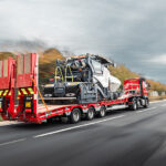 King Trailers are in for the long haul Trailer transporting construction machine