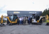 Killin organisation wins Cat excavator in centenary competition Group shot of Finning competition winners