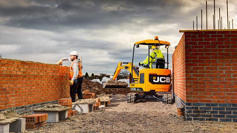 JCB mini-excavator