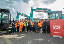 Plantforce invests over £1 million in advanced machine control technology Group photo at North West Tech Day