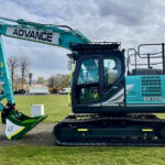 First machines start to arrive as build-up begins to ScotPlant 2026 Kobelco excavator