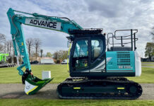 First machines start to arrive as build-up begins to ScotPlant 2026 Kobelco excavator