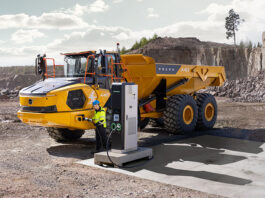 Volvo begins production of electric articulated haulers Volvo electric articulated hauler