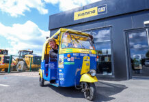 Finning engineer embarks on tuk-tuk challenge in charity drive Chris Bee from Finning with tuk-tuk