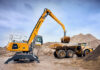Three-year pilot highlights benefits of fleet management solution A Liebherr material handler and Volvo articulated hauler from the SER fleet.