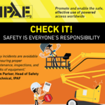 Latest IPAF campaign promotes powered access safety IPAF safety campaign poster