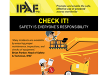 Latest IPAF campaign promotes powered access safety IPAF safety campaign poster