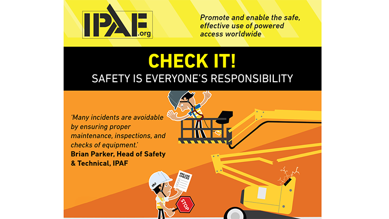 IPAF safety campaign poster