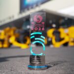 Award recognition for JCB’s machine safety innovation Hire Awards of Excellence trophy