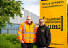 Access Platforms Aberdeen secures NPORS accreditation Scott Limond, training instructor (left) and Darren Petrie, training manager, are pictured outside APA’s headquarters in Aberdeen.