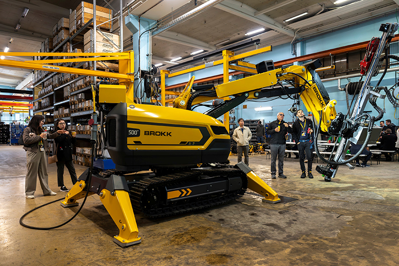 Demolition robot at Brokk conference