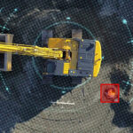Komatsu and Safety Shield Global team up on human detection system technology Illustration of human detection system