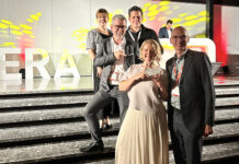 Portable power innovation wins top European product accolade European Rental Awards winners celebrate on stage