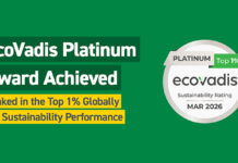 Sunbelt Rentals earns recognition for sustainability achievements EcoVadis Platinum award logo