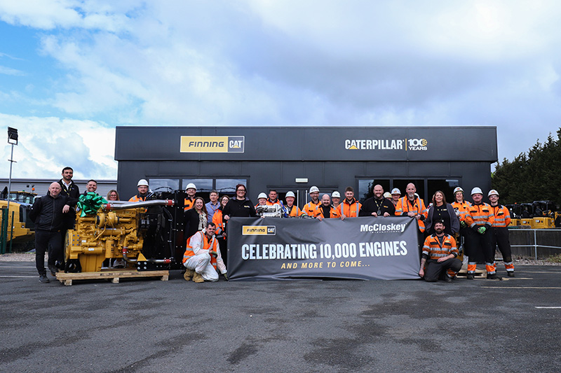 Finning celebrates its 10,000th industrial engine sold to McCloskey International