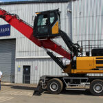 SANY UK appoints new authorised dealer for material handlers Hassell MD Jack Hassell and Dan Bailey, SANY UK material handler sales manager