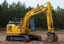 McHale Komatsu to celebrate new Xwatch supplier partnership at Hillhead Komatsu excavator on construction site