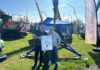 Livingston powered access specialist expands spider lift portfolio Nu-Hire's Leigh Baker (right) with Hird Sales area sales manager Dan Holgate with a new spider lift