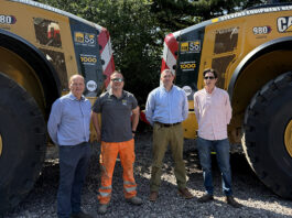 Stevens Equipment Rental marks machine milestone with ‘UK-first’ safety tech Stevens Equipment Rental team with new wheel loaders