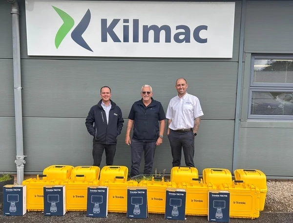 Kilmac team with survey equipment