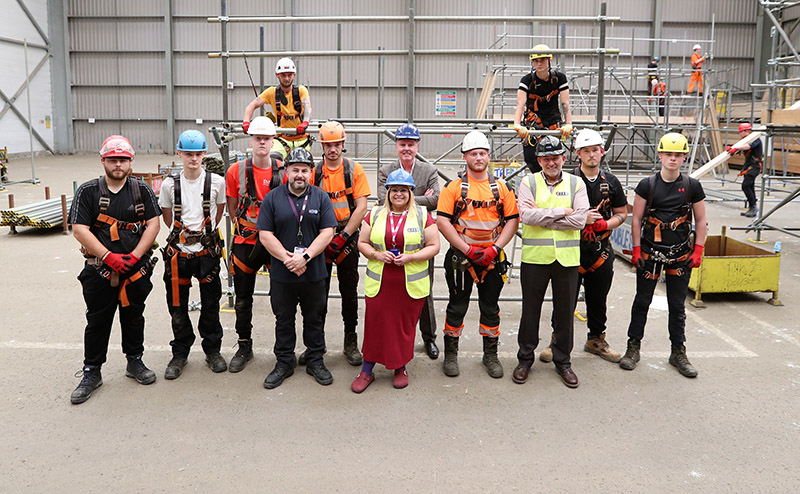 Michelle Campbell MSP at CITB base