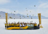 Hydrogen-powered JCB Hydromax sets new world land speed record JCB Hydromax team celebrates world land speed record