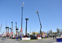 Manitou Group reports strong revenue growth Manitou telehandlers on the A.T. Best stand at ScotPlant 2026