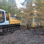 Customised machines aid Cairngorms wildfire response Customised Morooka tracked dumper