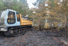 Customised machines aid Cairngorms wildfire response Customised Morooka tracked dumper